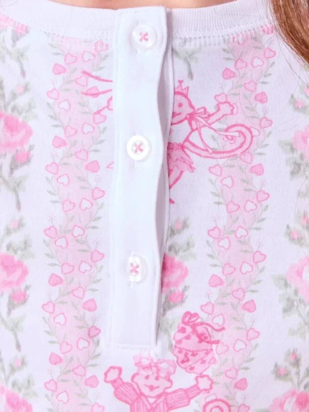 NWOT Roller Rabbit X LoveShackFancy Kids Pink Heirloom Monkey PJ sz.10